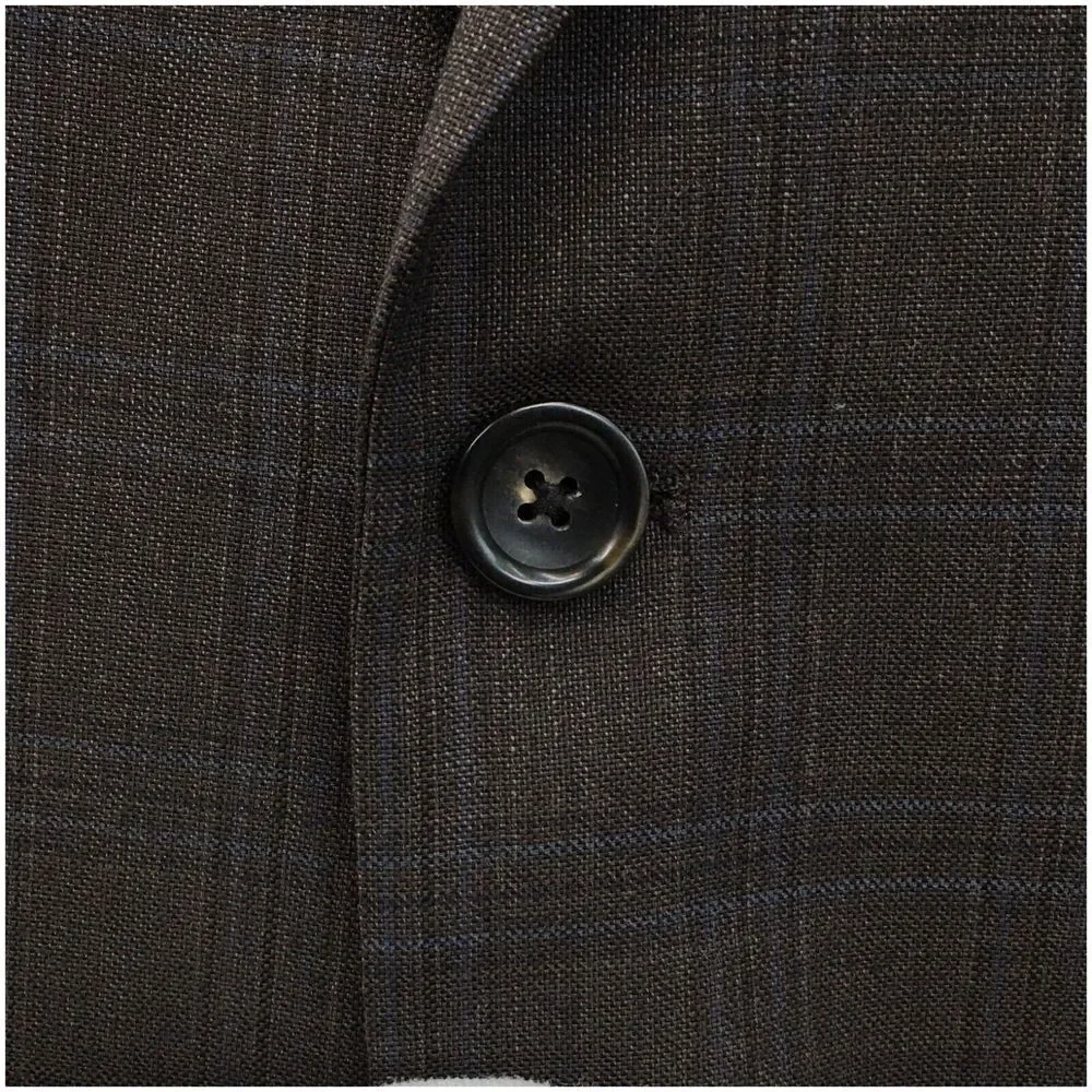 PRONTO UOMO Mens Blazer Sport Coat Casual Jacket Size 48R Two‎ Button Wool Suit